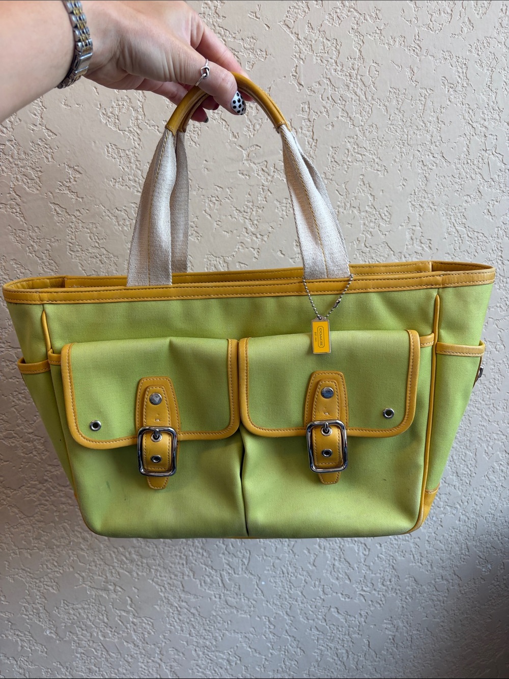 VTG Y2K Coach Garden Tote